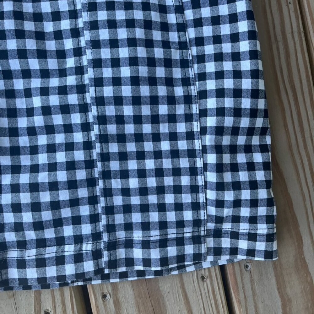 Free People Size 2 Small Black & White Gingham Plaid Mini Skirt Femme - Picture 4 of 10